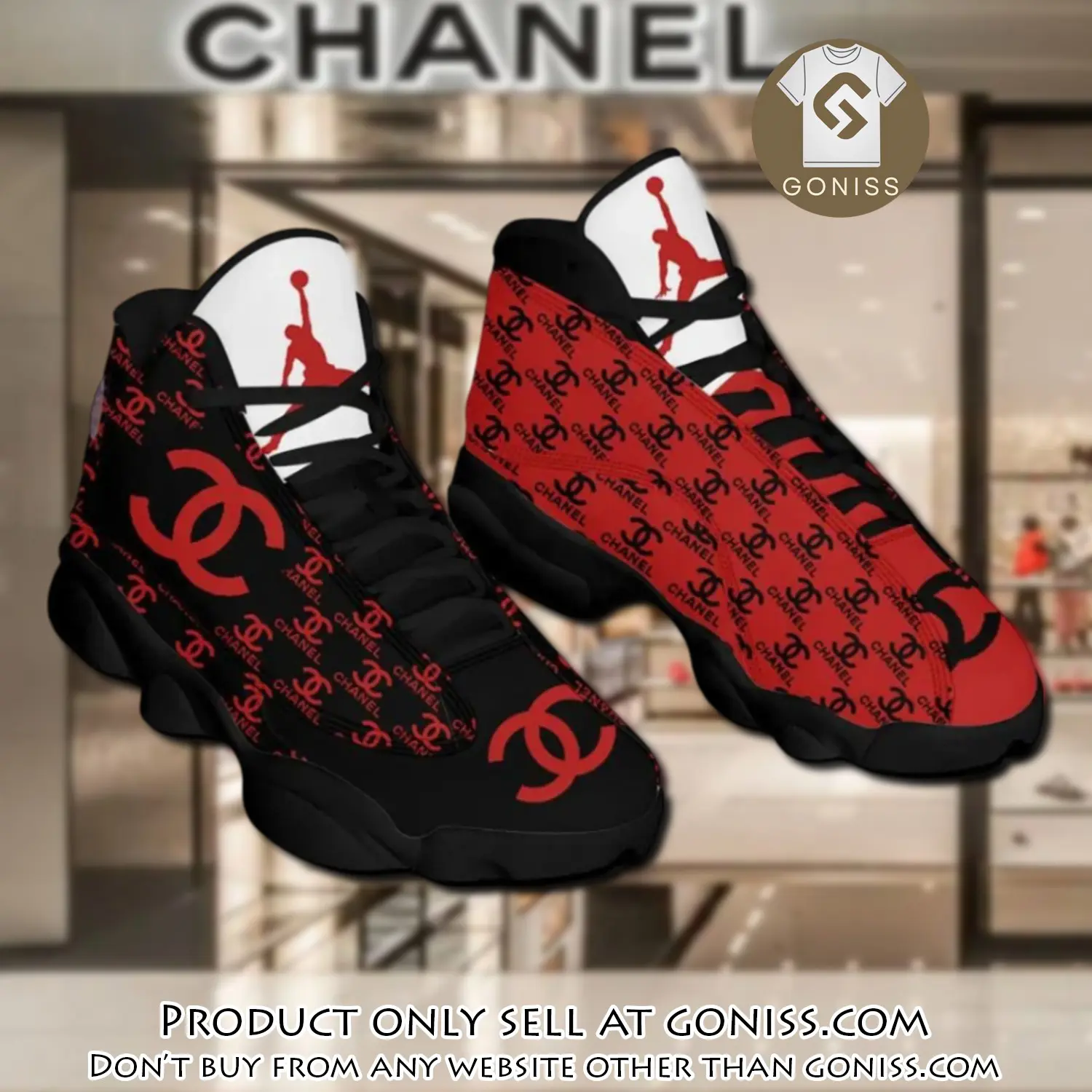 Chanel red air jordan 13 sneakers shoes chanel gifts for men women gn5129669
